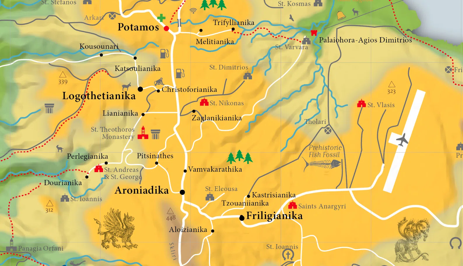 2018 Kythera Island of Adventures Map — image