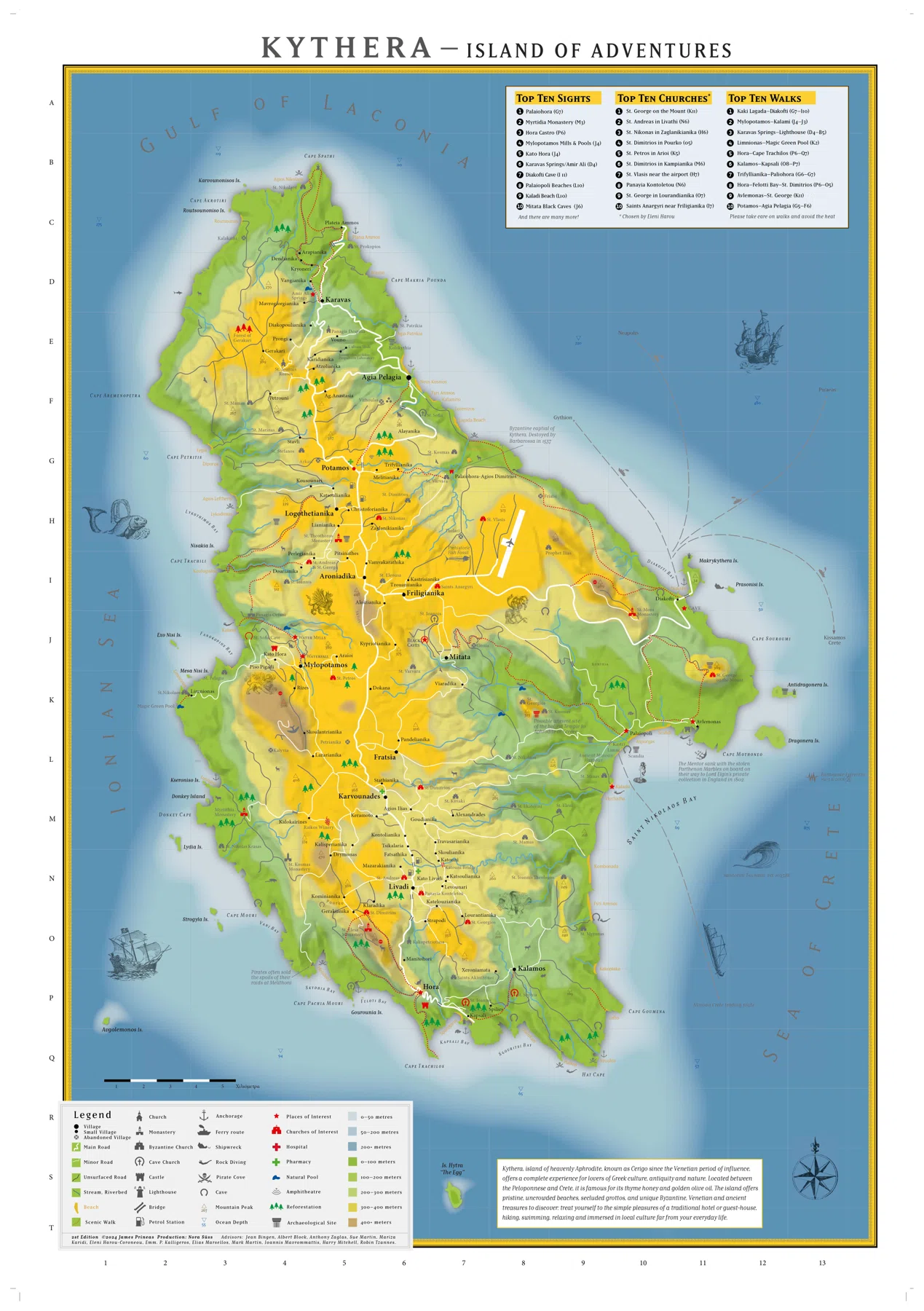 2018 Kythera Island of Adventures Map — image